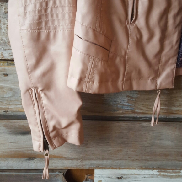 Pink Envelope pink faux leather jacket - Picture 2 of 10